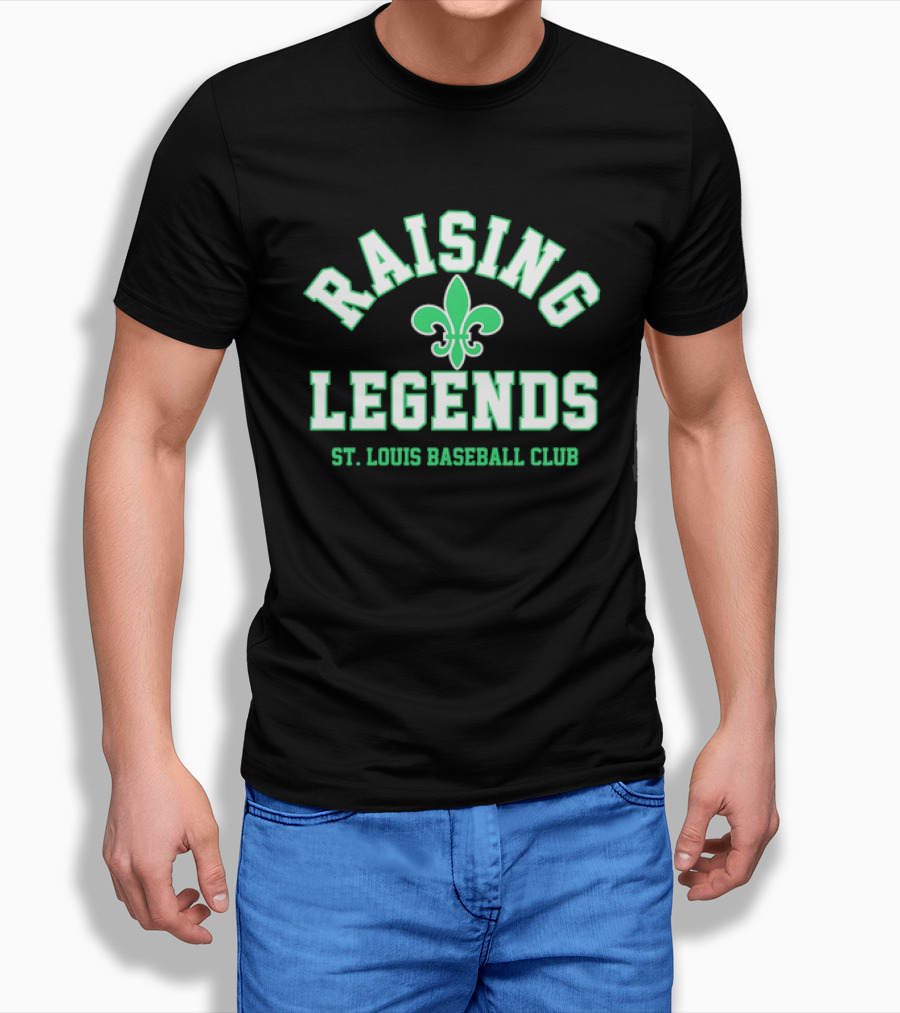 Raising Legends St. Louis Baseball Club Fleur De Lis T-Shirt