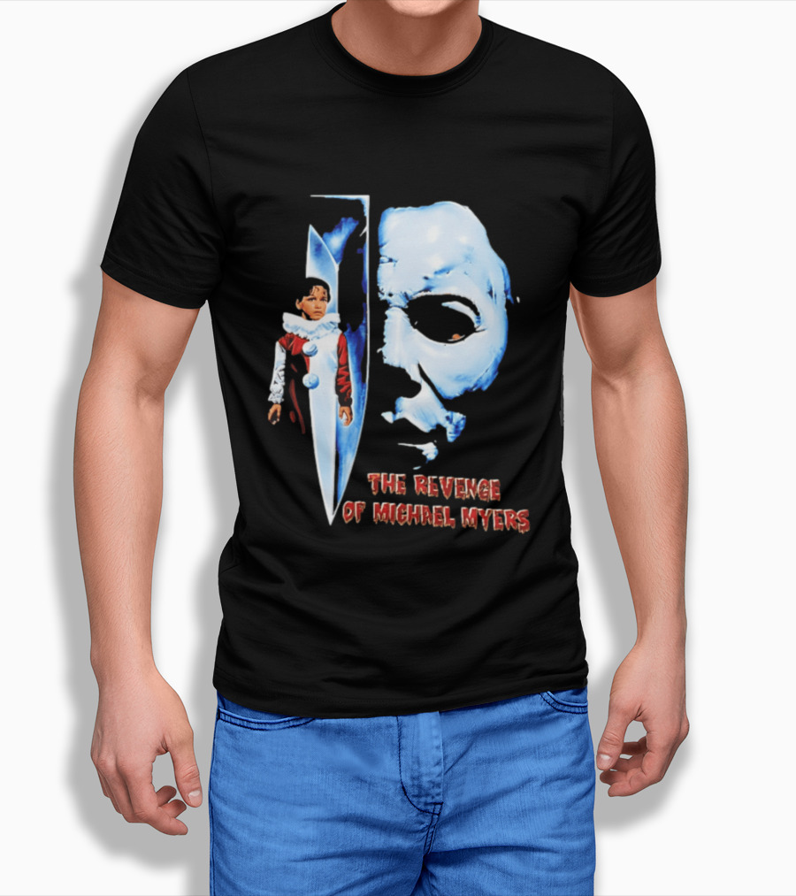 The Revenge Of Michael Myers Halloween Mask Knife Clown T-Shirt