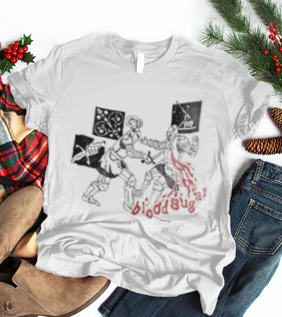 Blood Sugar Knights Duel Medieval Combat Flames T-Shirt