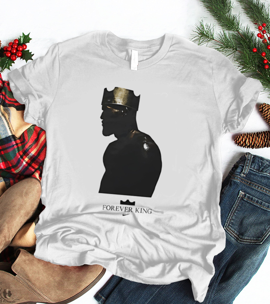 LeBron James Forever King Gold Crown Silhouette Nike T-Shirt
