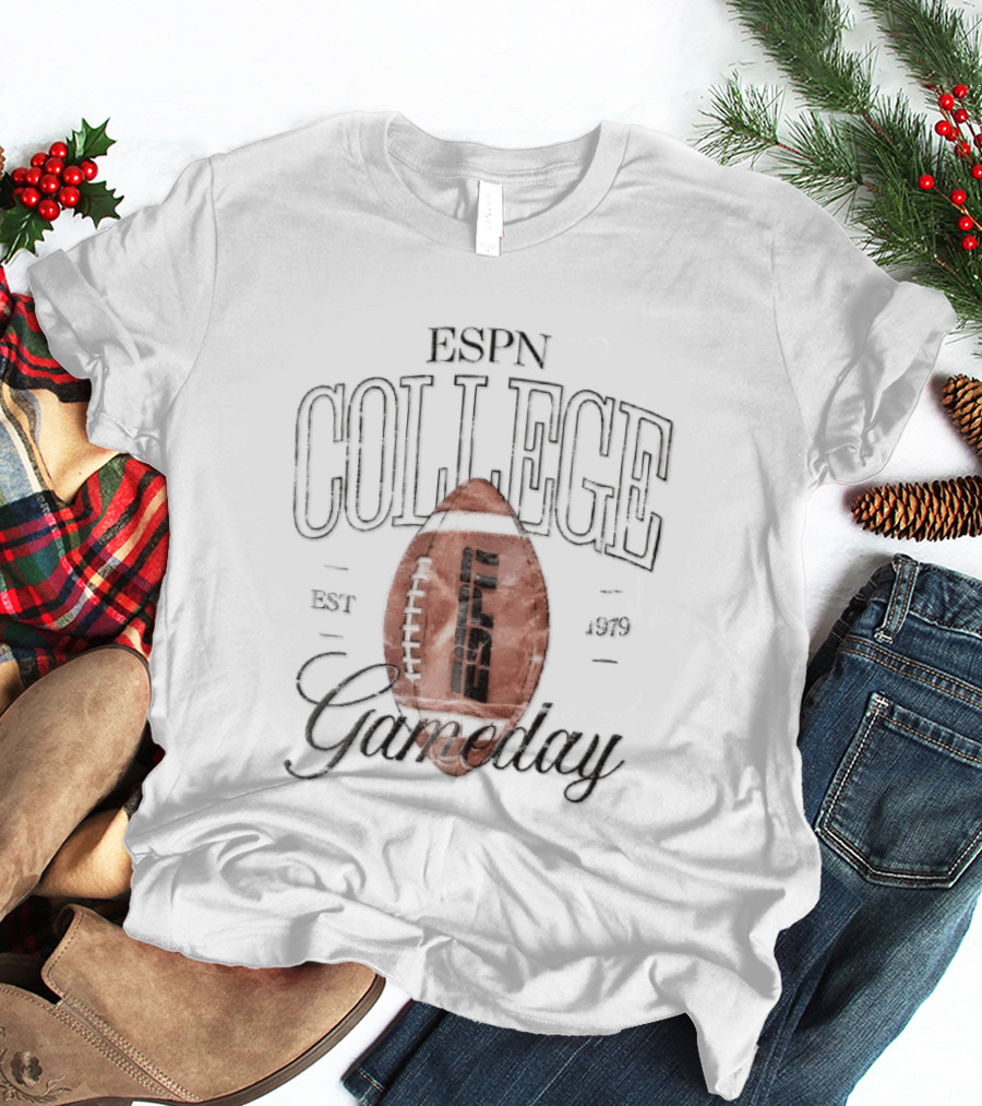 ESPN College Gameday Established 1979 Distressed Football T-Shirt