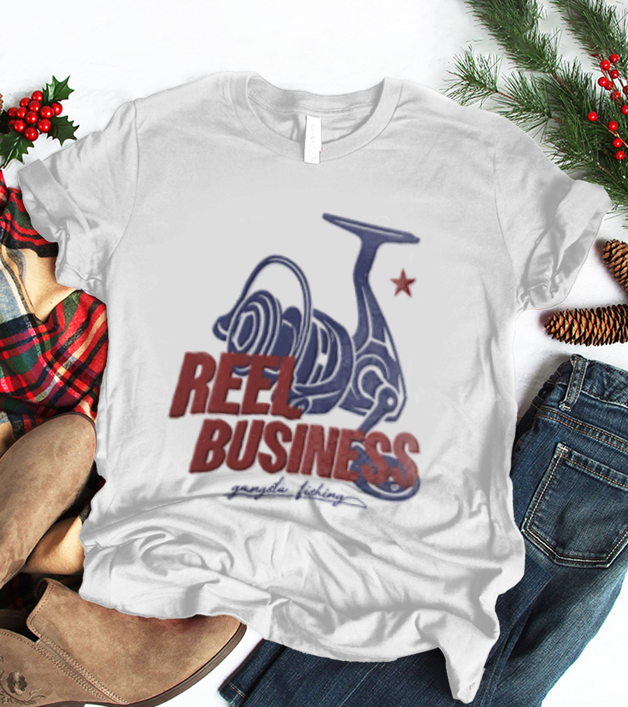 Reel Business Gangsta Fishing Reel Star T-Shirt