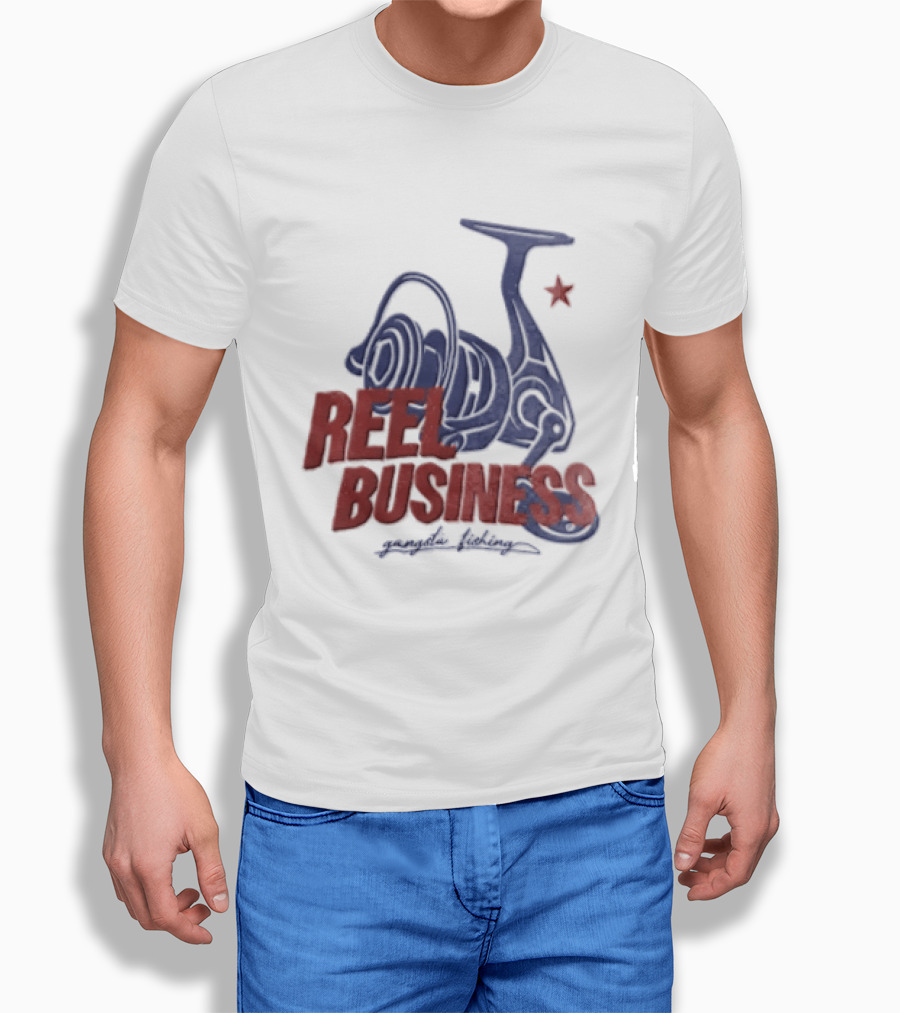Reel Business Gangsta Fishing Reel Star T-Shirt