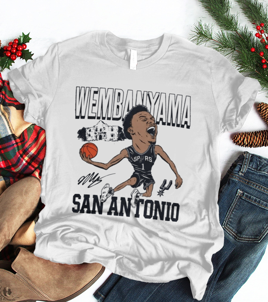 Wembanyama San Antonio Basketball Spurs Texas T-Shirt