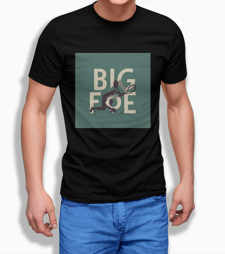BIG FOE Frances Tiafoe Tennis Player Men's Cotton T-Shirt