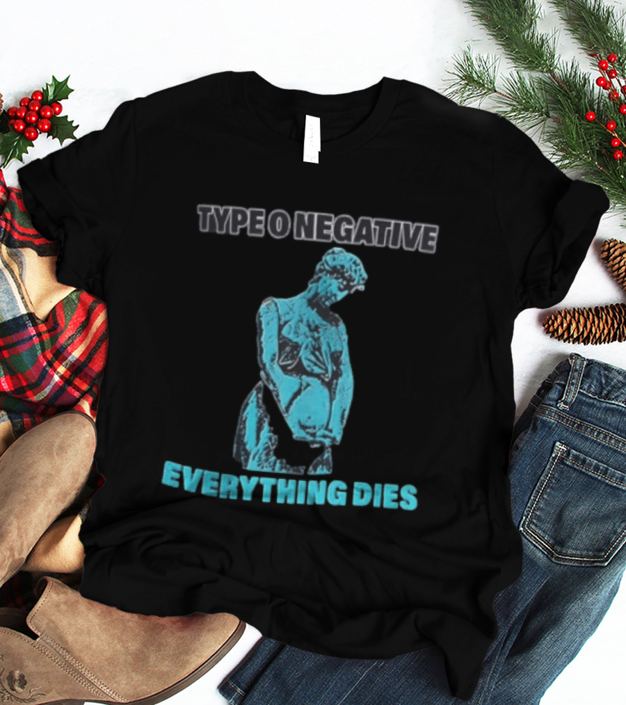 Type O Negative Everything Dies Blue Statue T-Shirt