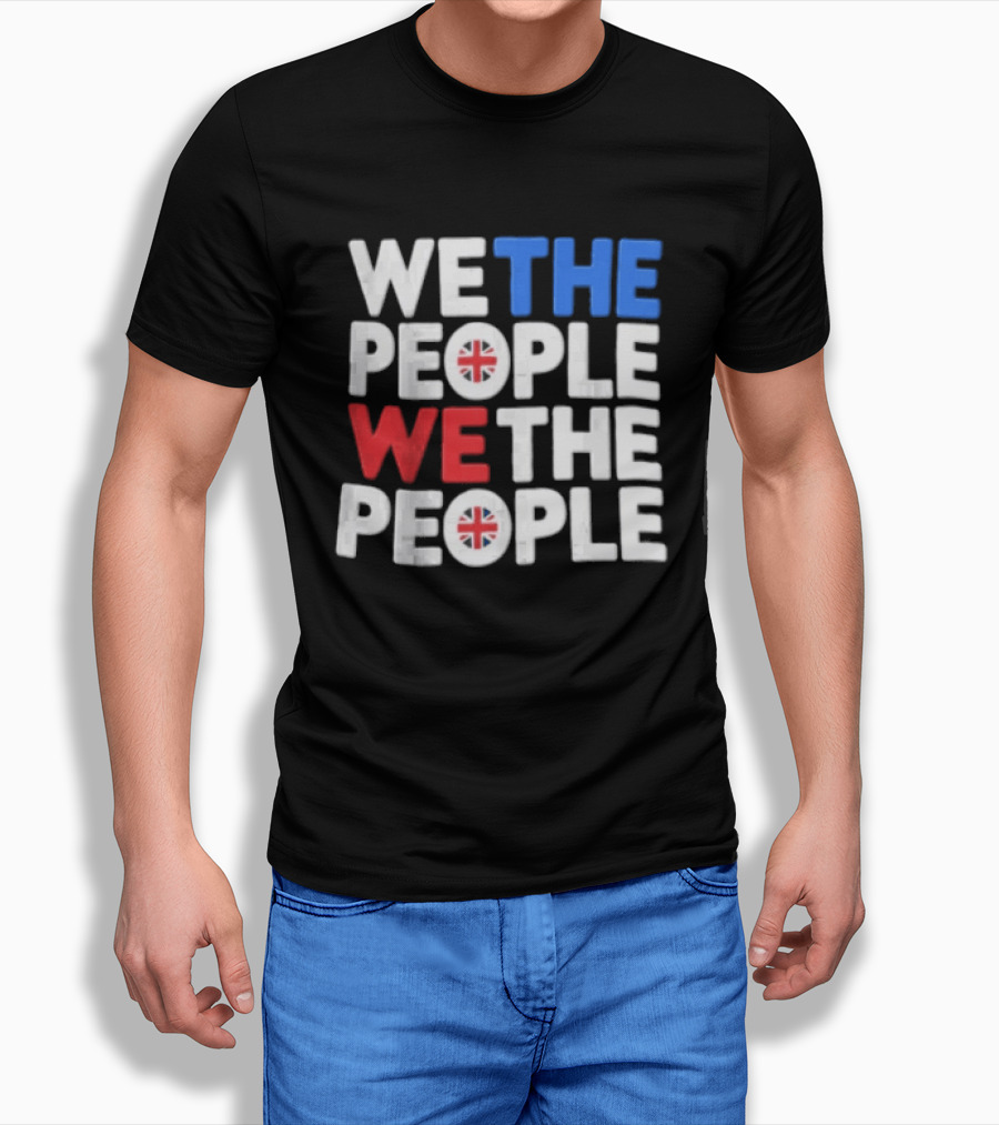 We The People UK British Flag Union Jack T-Shirt