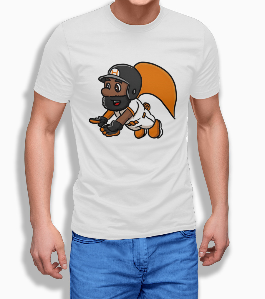 Super Baseball Bros Diving Catch Gamer Parody Superhero Player T-Shirt