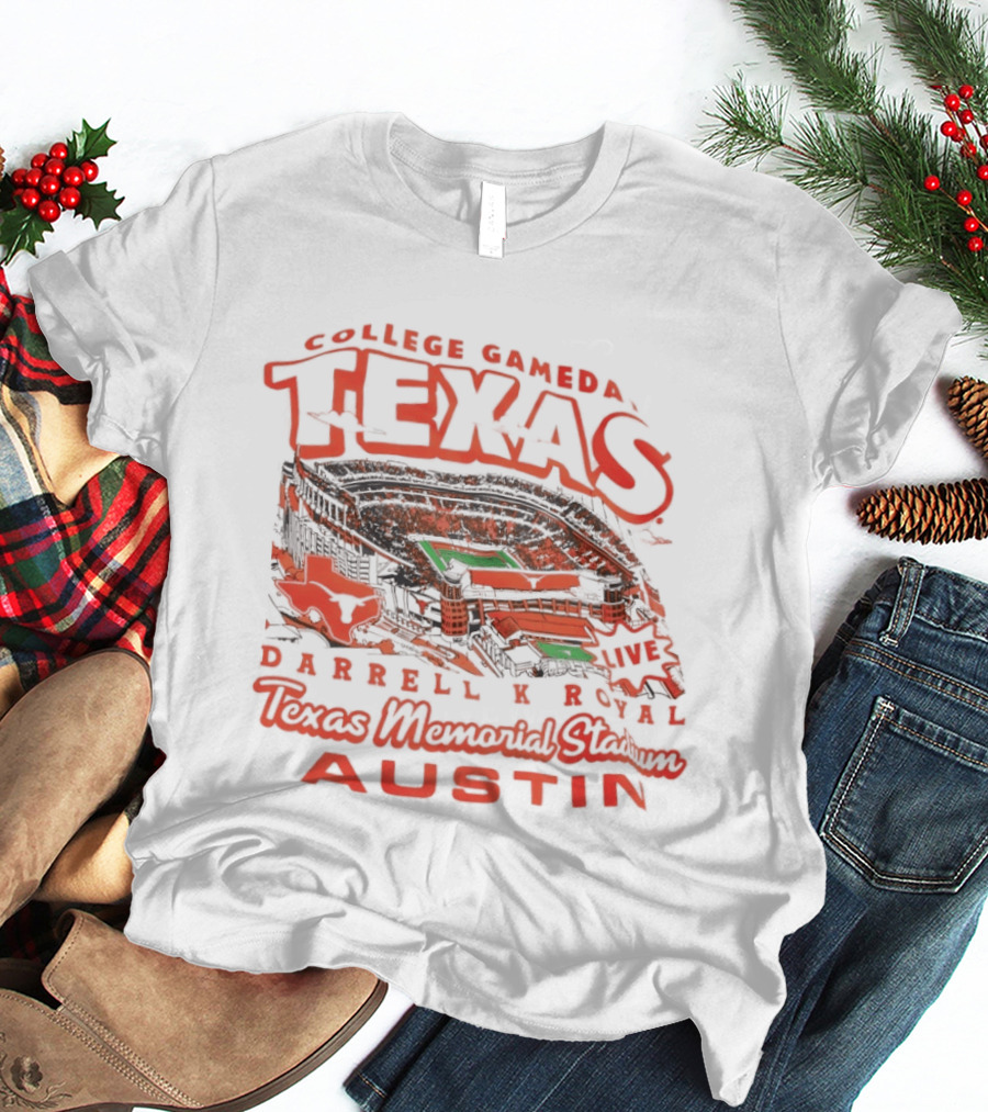 Texas Longhorns College Gameday Darrell K Royal Memorial Stadium Austin September 2026 T-Shirt