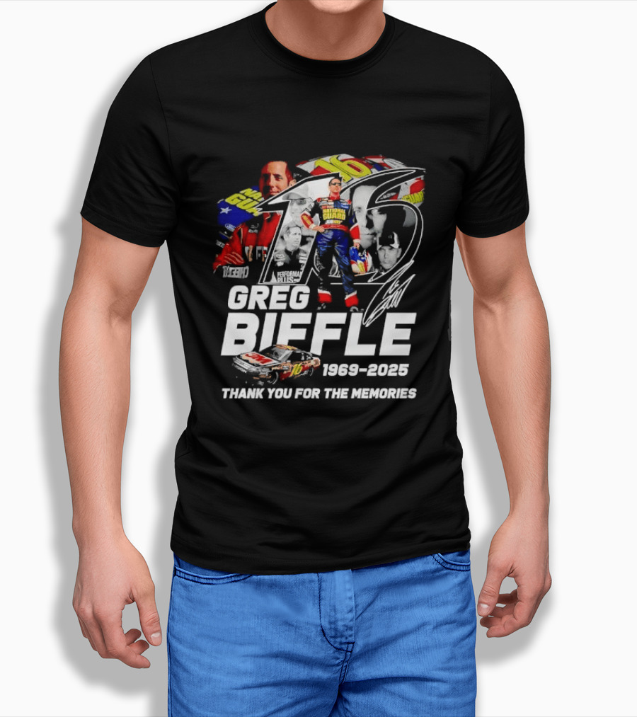 Greg Biffle 1969 2025 NASCAR Racing Career Thank You For The Memories T-Shirt