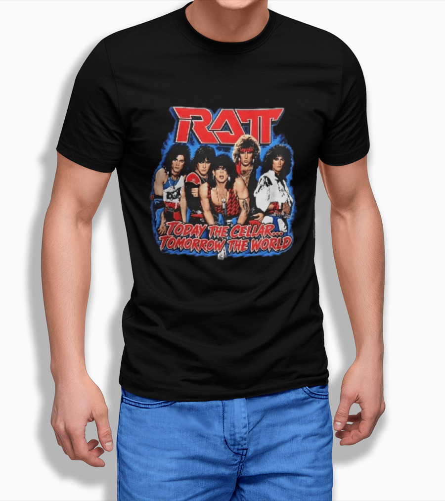 Ratt Band Today The Cellar Tomorrow The World Photo Blue Frame T-Shirt