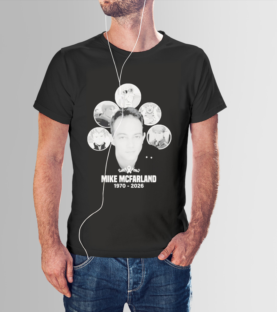 Mike McFarland 1970 2026 Anime Characters T-Shirt