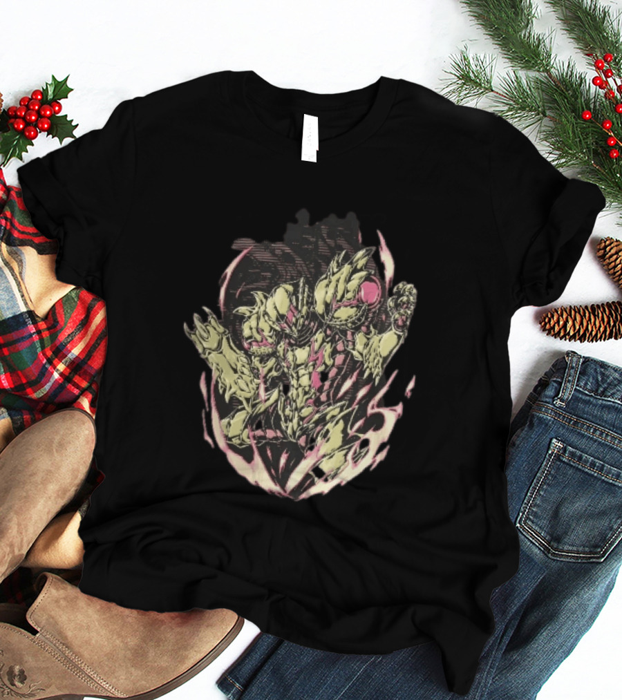 Metroid Samus Aran Suit Glowing Aura Halftone Powering Up T-Shirt