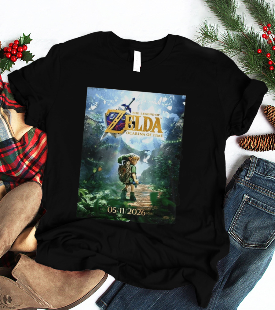 The Legend Of Zelda Ocarina Of Time 05/11/2026 Nitendo Switch 2 Release T-Shirt