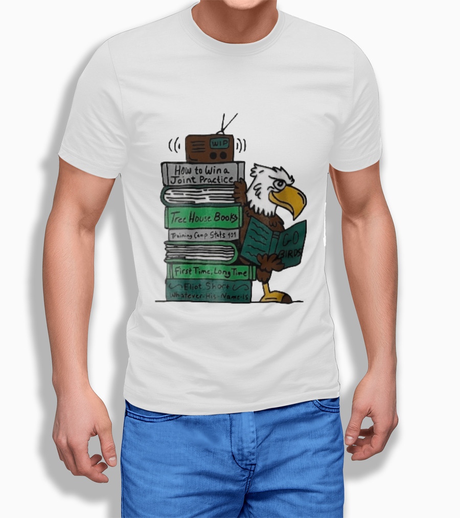 How To Win A Joint Practice Eliot Short Cartoon Eagle Go Birds Tree House Books T-Shirt