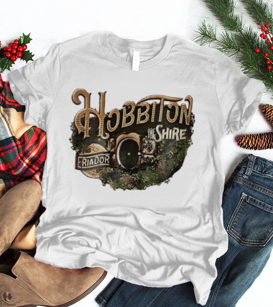 Hobbiton The Shire Eriador Green Hobbit Hole Door T-Shirt
