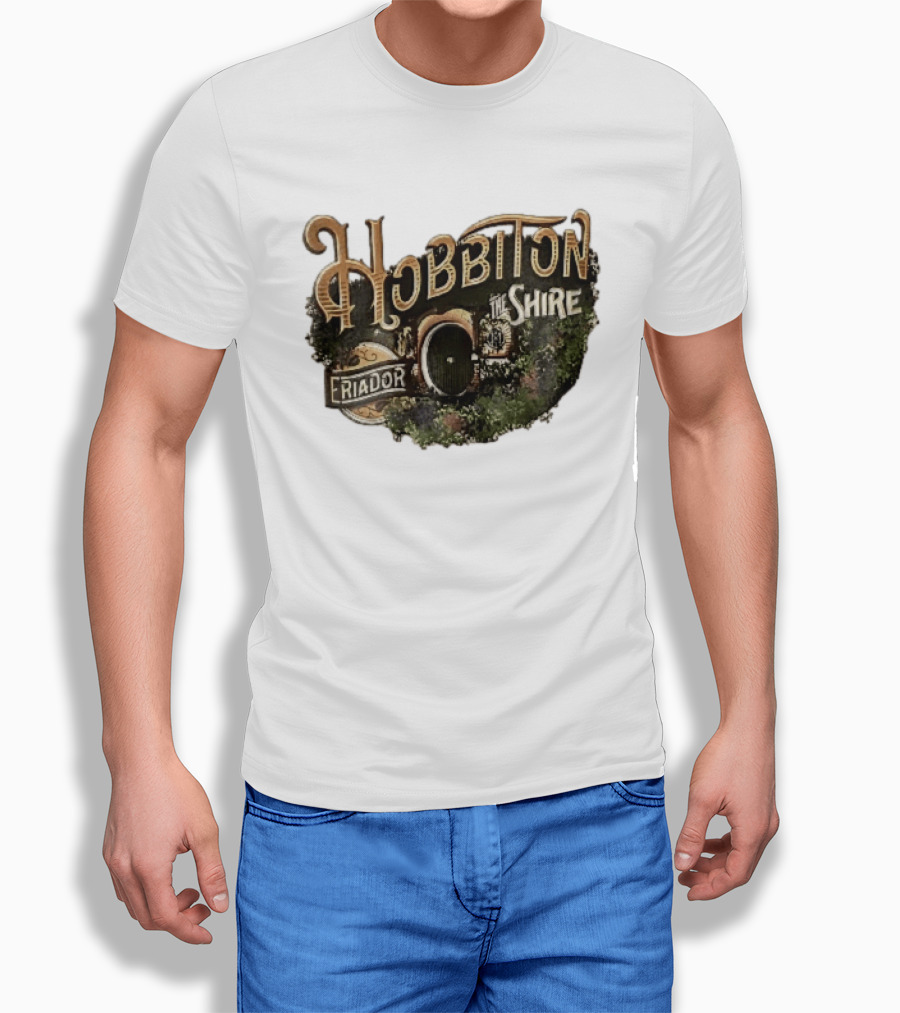 Hobbiton The Shire Eriador Green Hobbit Hole Door T-Shirt