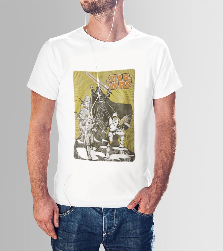 Star Wars Darth Vader Boba Fett Stormtroopers Comic Cover T-Shirt