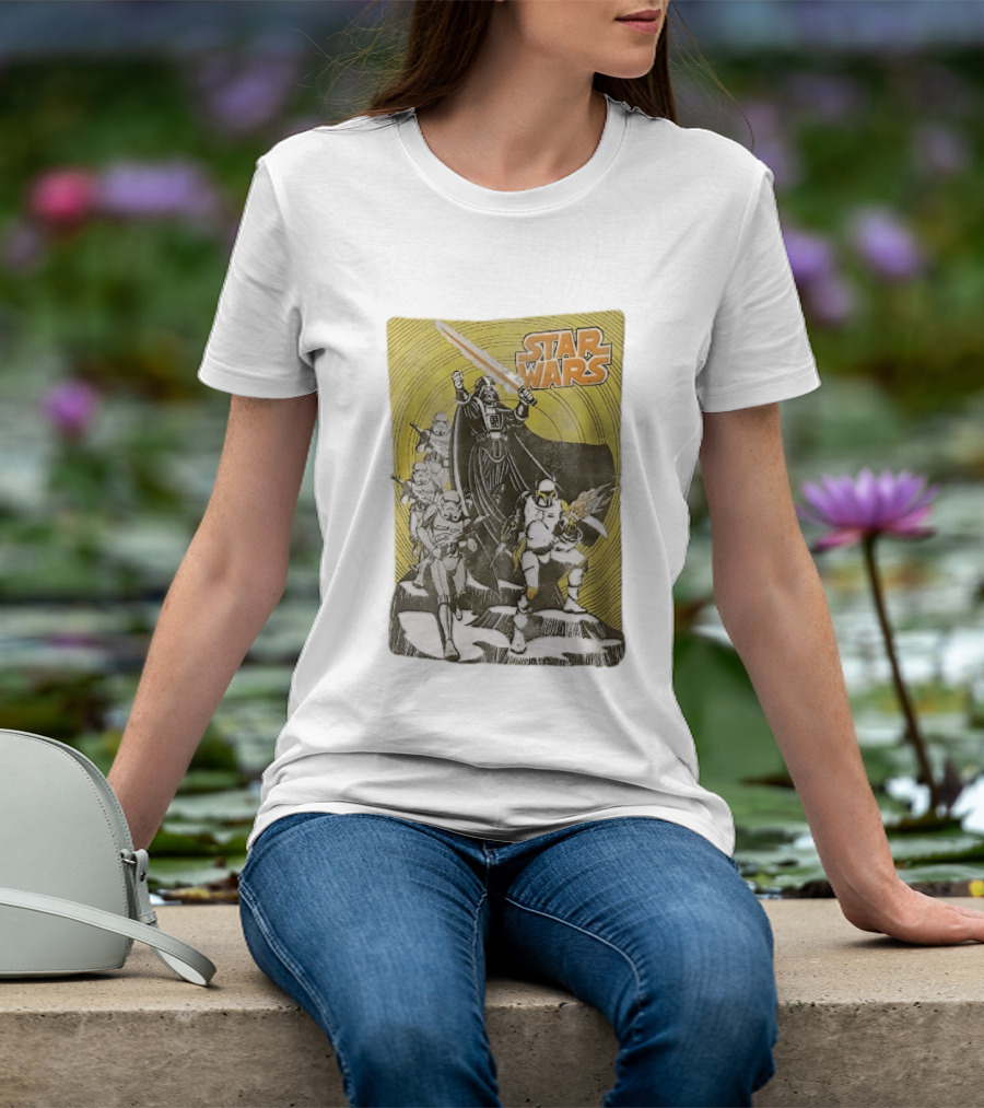 Star Wars Darth Vader Boba Fett Stormtroopers Comic Cover T-Shirt