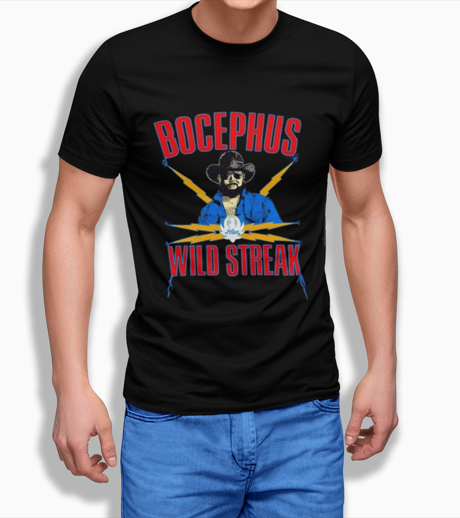 Bocephus Hank Wild Streak Electric Lightning Western T-Shirt