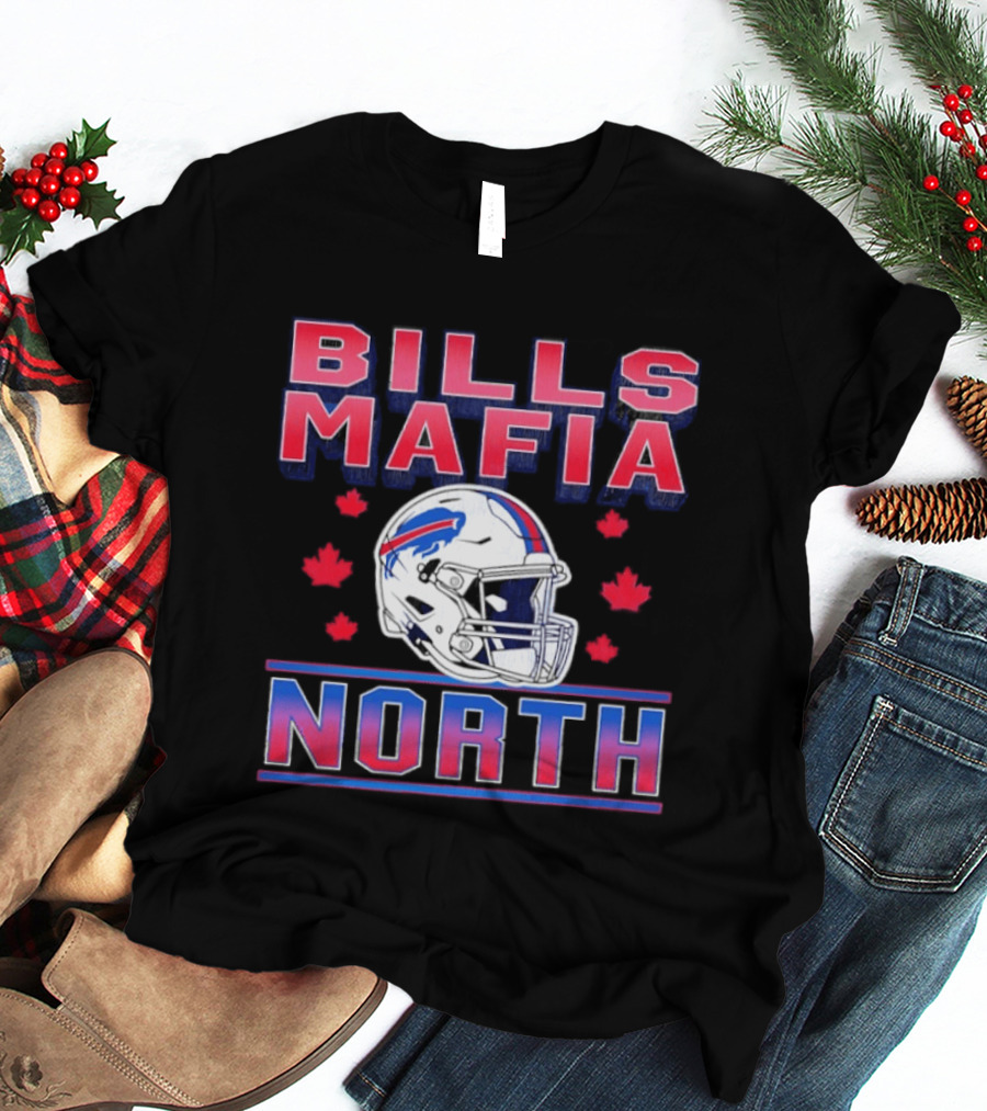 Bills Mafia North Helmet Canadian Fall Maple Leafs T-Shirt