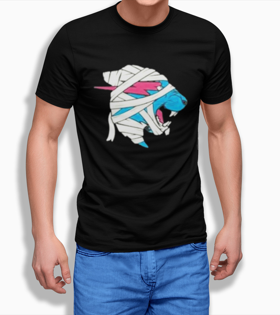 Mrbeast Mummy Panther Wrapped Beast Head T-Shirt