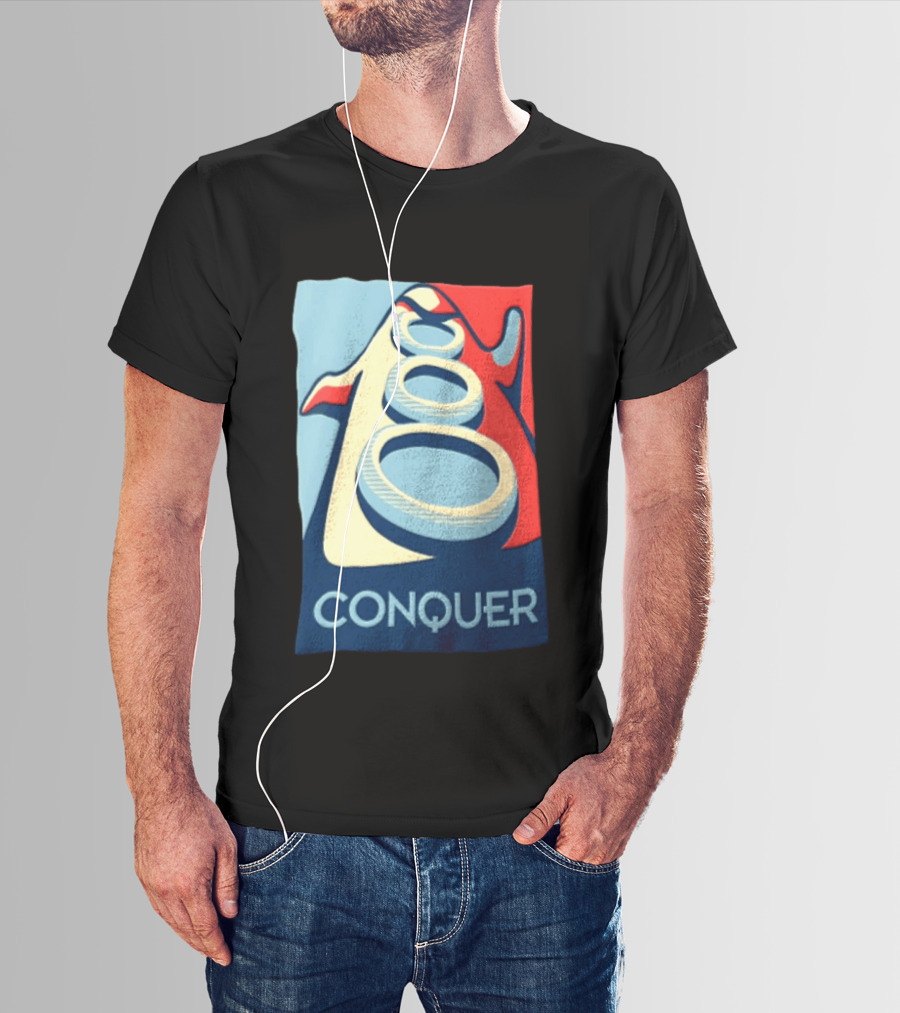 Conquer Penguin Three Rings T-Shirt