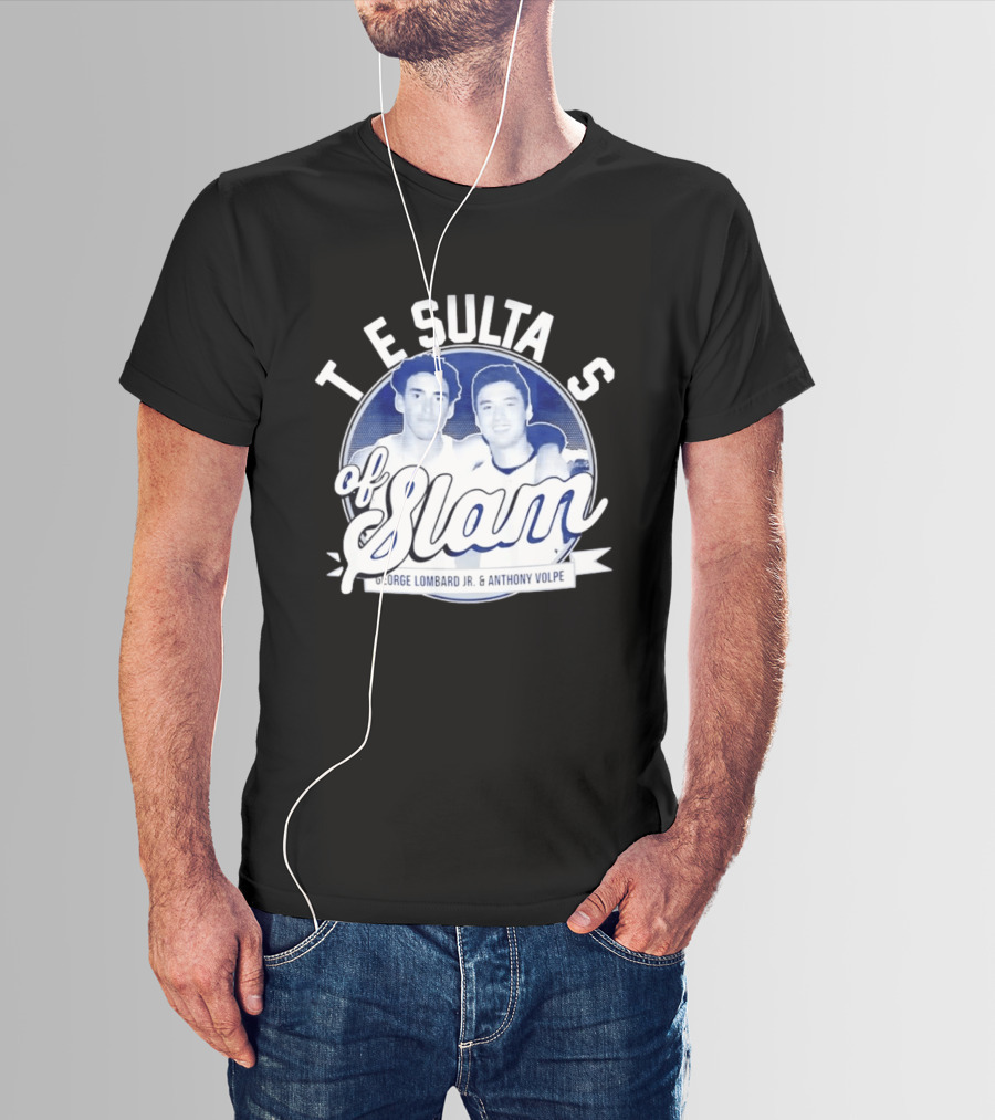 New York Yankees The Sultans Of Slam George Lombard Jr. Anthony Volpe T-Shirt