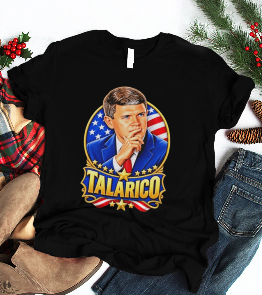Talarico Presidential Style With American Flag T-Shirt