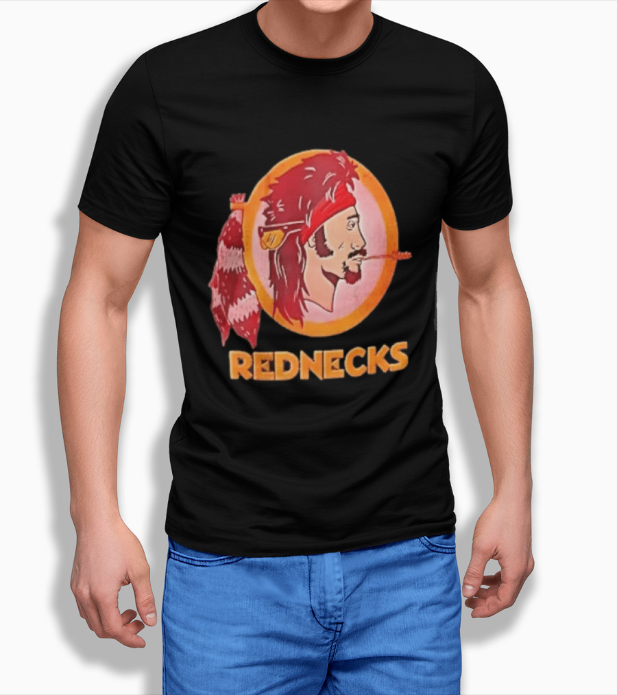 Rednecks Mullet Man Bandana Coonskin Tail Original Washington Alternative T-Shirt