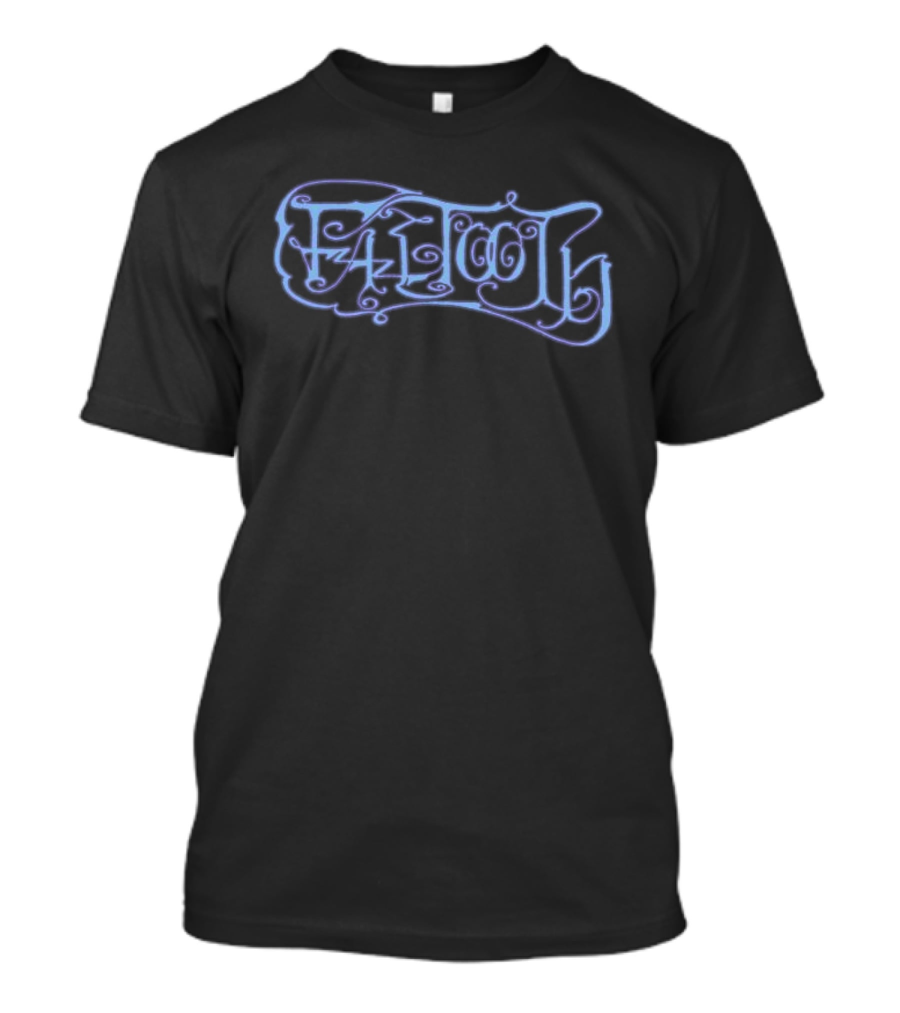 Just Store Faetooth Cropped Purple Calligraphic T-Shirt