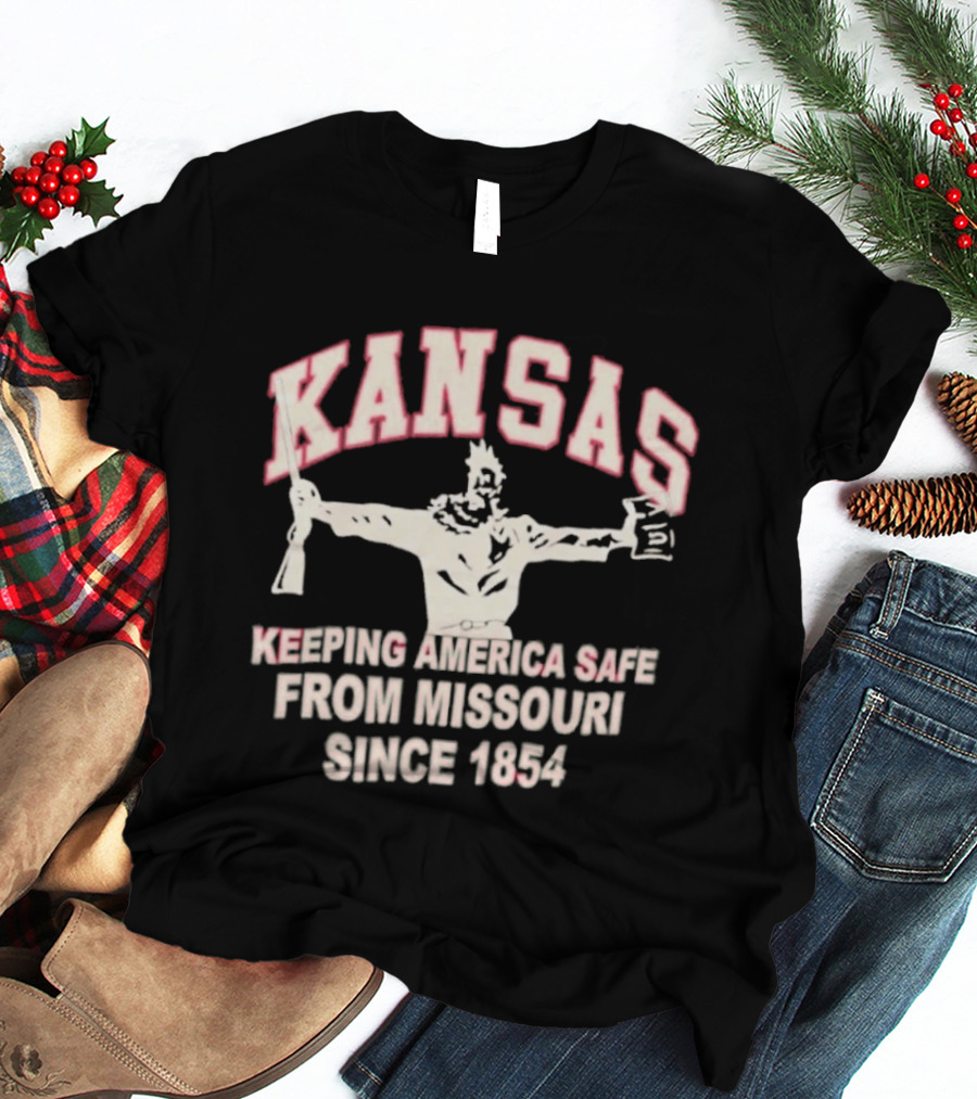 Kansas Keeping America Safe From Missouri Since 1854 Wizard Of Oz T-Shirt