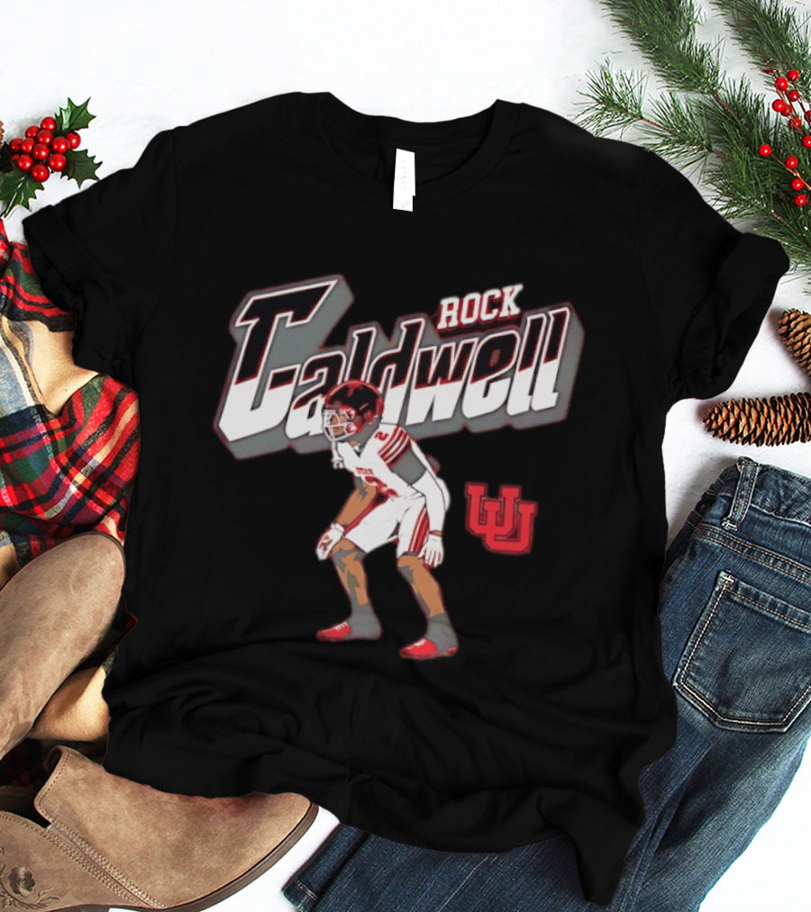 Utah Utes Rock Caldwell Football Number 2 Player U T-Shirt