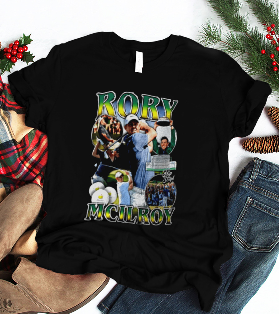 Rory McIlroy Flip The Script Golf Masters Tournament Highlights And Victories T-Shirt