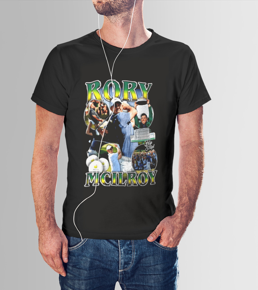Rory McIlroy Flip The Script Golf Masters Tournament Highlights And Victories T-Shirt