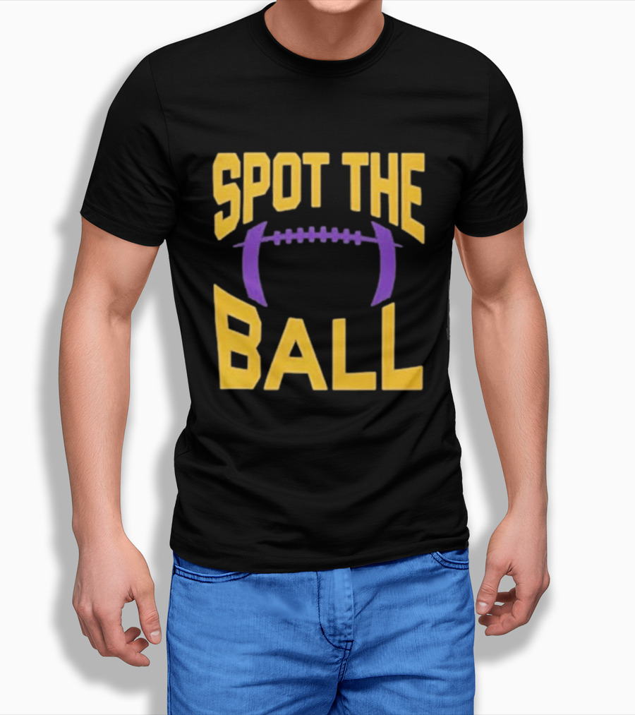 Spot The Ball Football Enthusiast Game Challenge T-Shirt