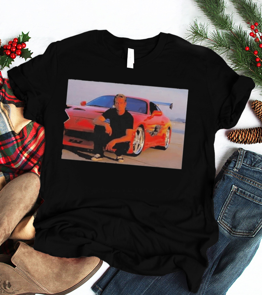 Dad Birthday Paul Walker Nissan Skyline R34 Father's Day Racing Fan T-Shirt
