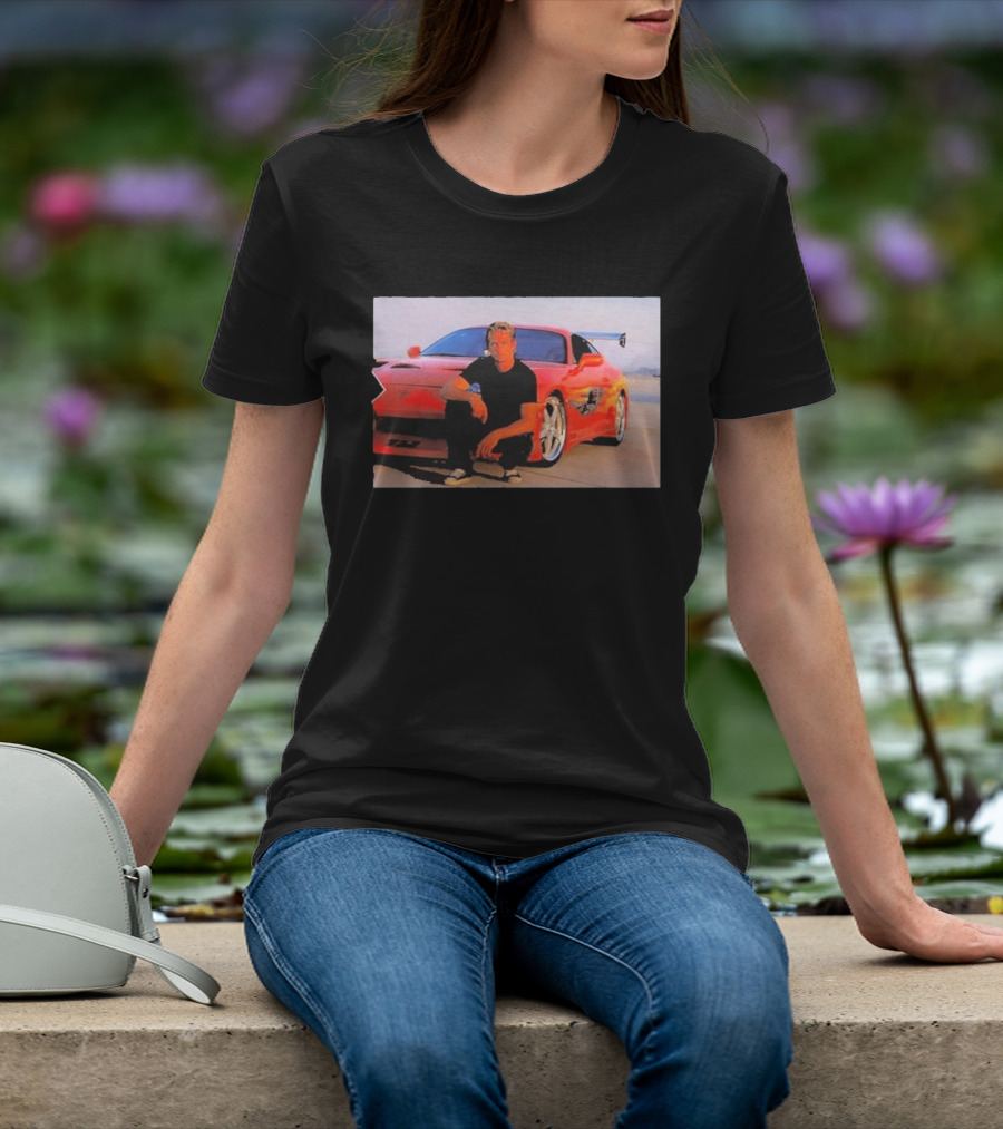 Dad Birthday Paul Walker Nissan Skyline R34 Father's Day Racing Fan T-Shirt