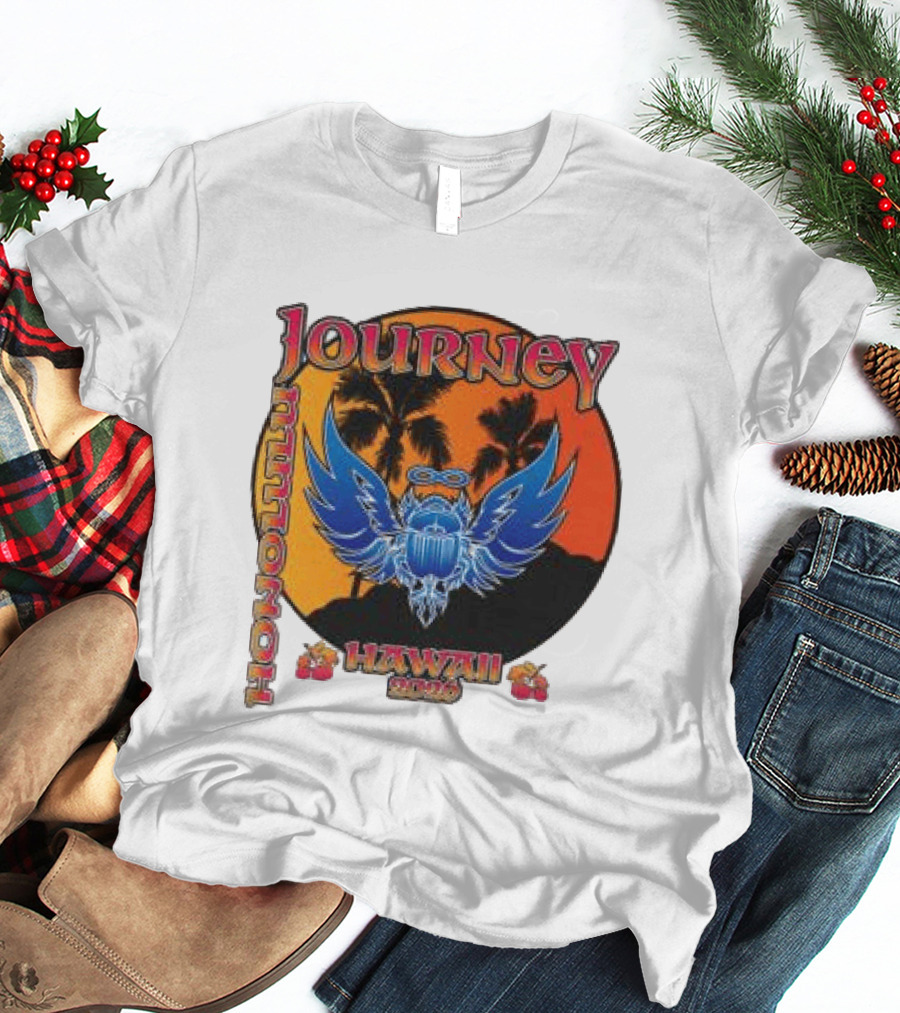 Journey Hawaii 2020 Event Vintage Style Palm Tree And Scarab T-Shirt