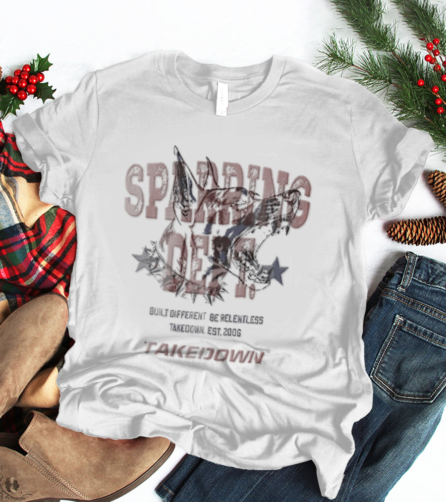 Takedown Sparring Dept Snarling Dog Be Relentless Est 2006 Built Different T-Shirt