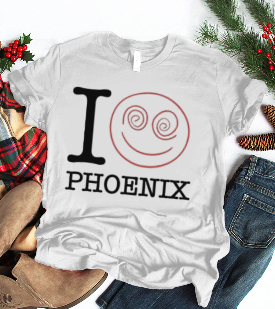 I Love Phoenix Spiral Smile Face T-Shirt