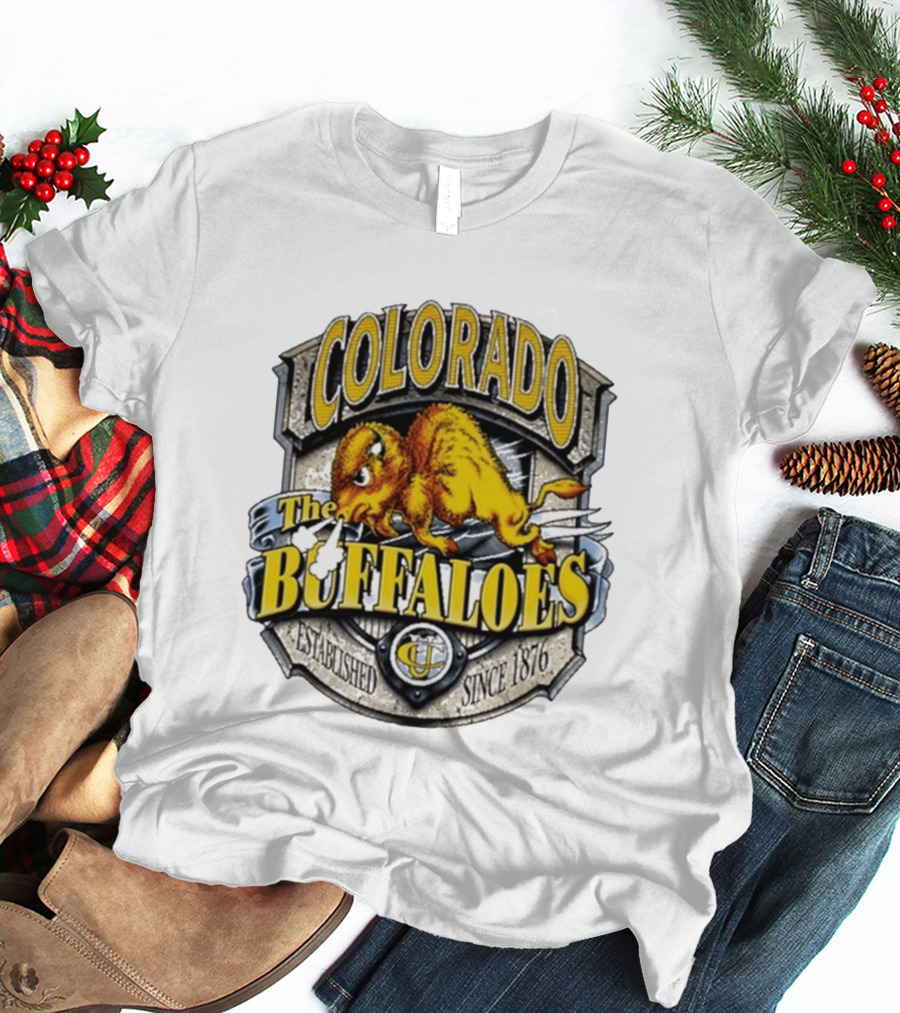 Colorado Buffaloes CU The Buffaloes Established Since 1876 T-Shirt