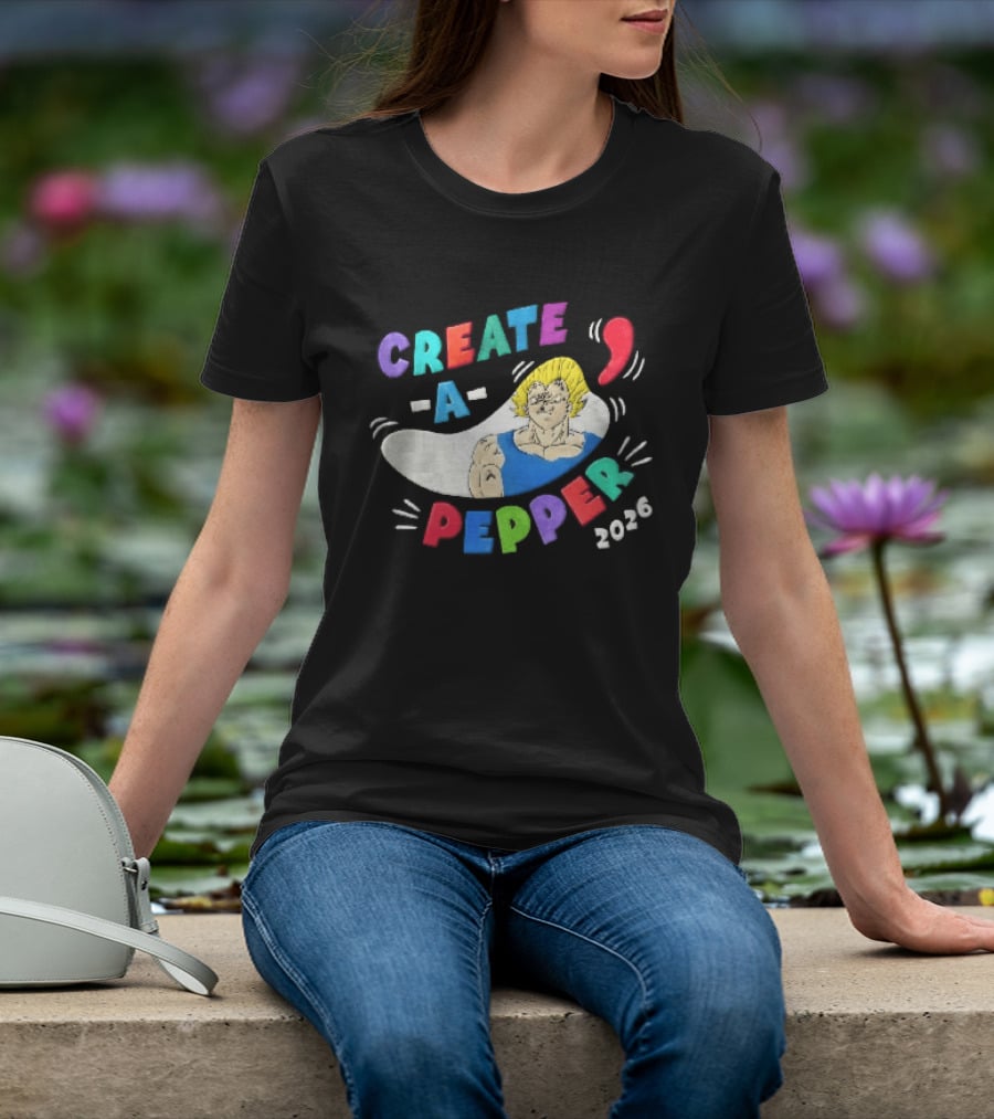 Create A Pepper 2026 Cartoon Anime Majin Vegeta T-Shirt