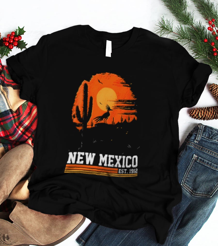 New Mexico Cactus Desert Vibes Est. 1912 Sun T-Shirt