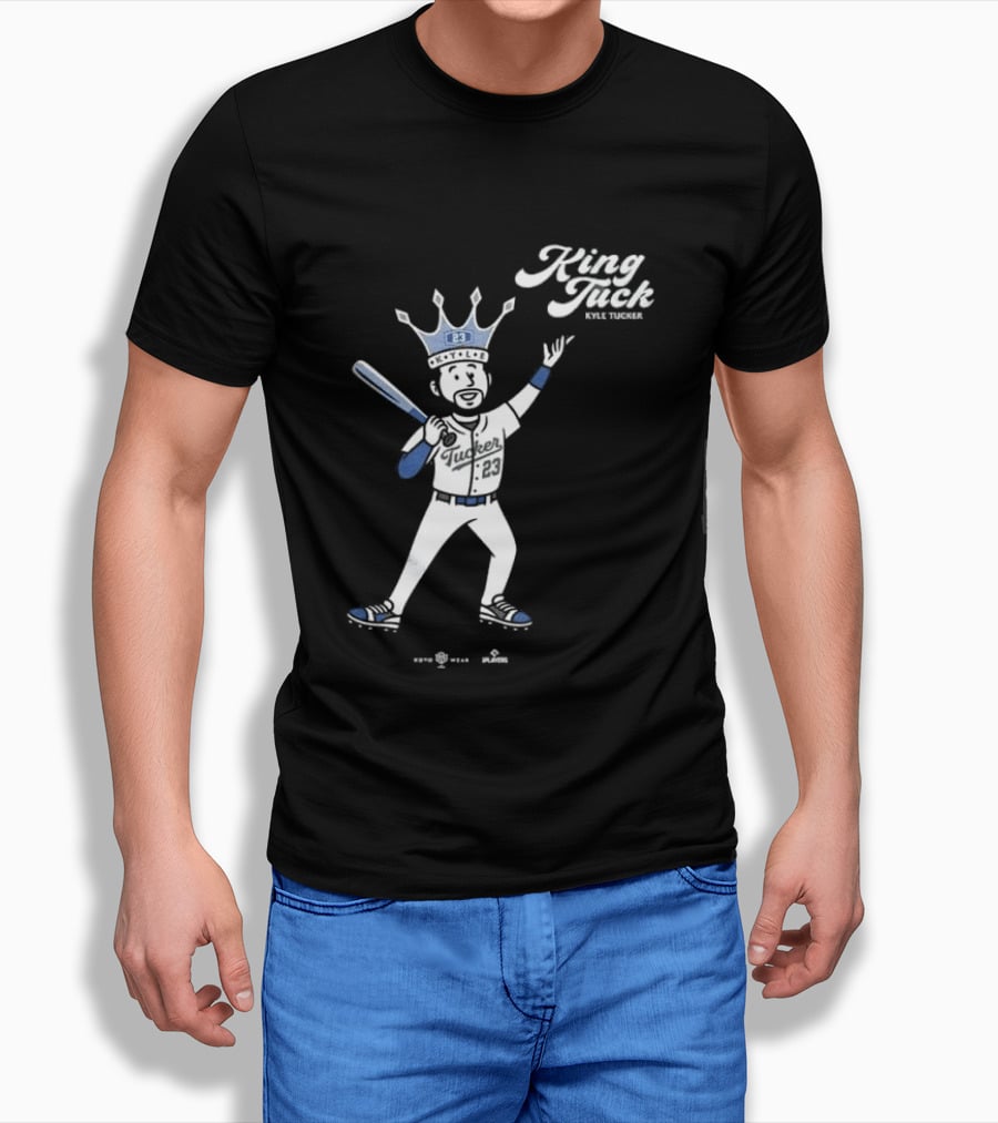 King Tuck Kyle Tucker Baseball 23 Crown Blue T-Shirt