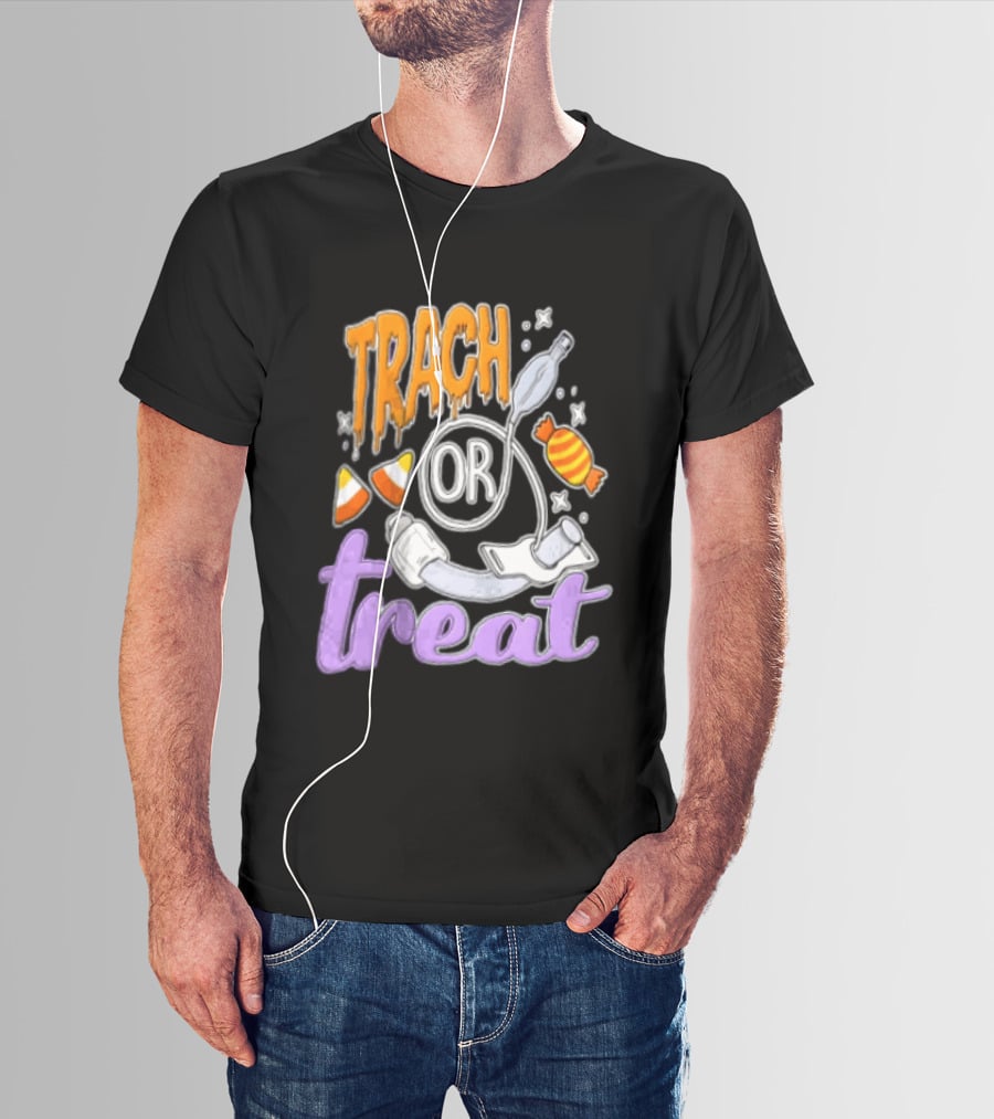 Trach Or Treat Halloween Tracheostomy Medical Candy T-Shirt