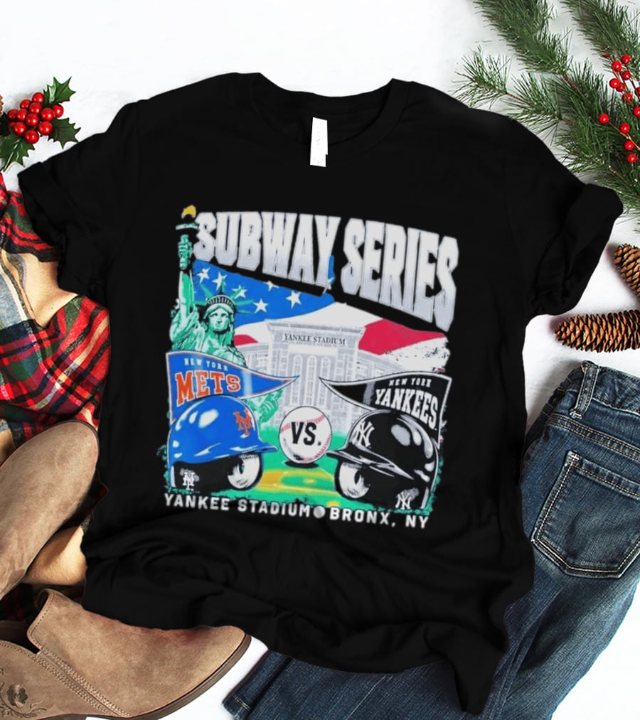 Yankee Stadium Bronx NY New York Mets Yankees Subway Series 2026 T-Shirt