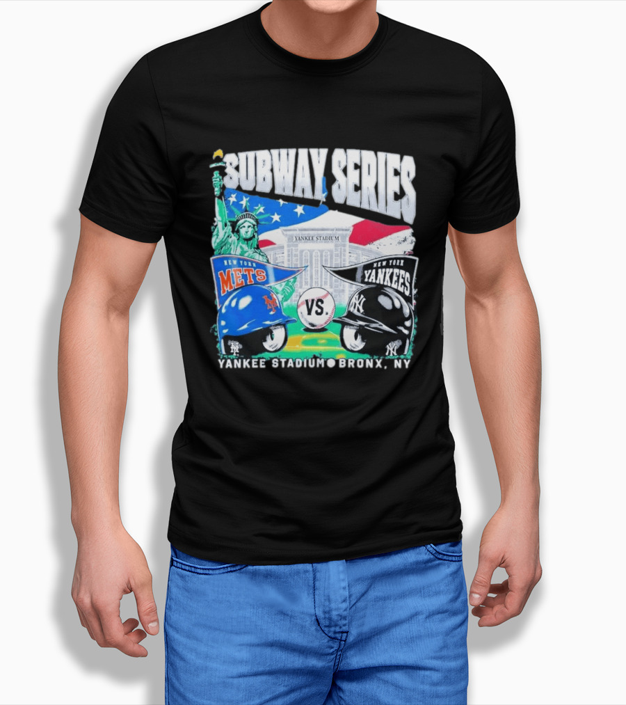 Yankee Stadium Bronx NY New York Mets Yankees Subway Series 2026 T-Shirt