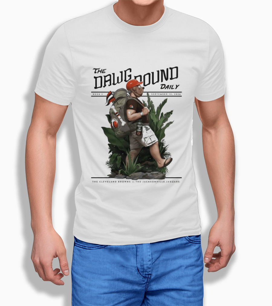 The Dawg Pound Daily September 13 2026 Cleveland Browns Vs Jacksonville Jaguars Week 1 T-Shirt