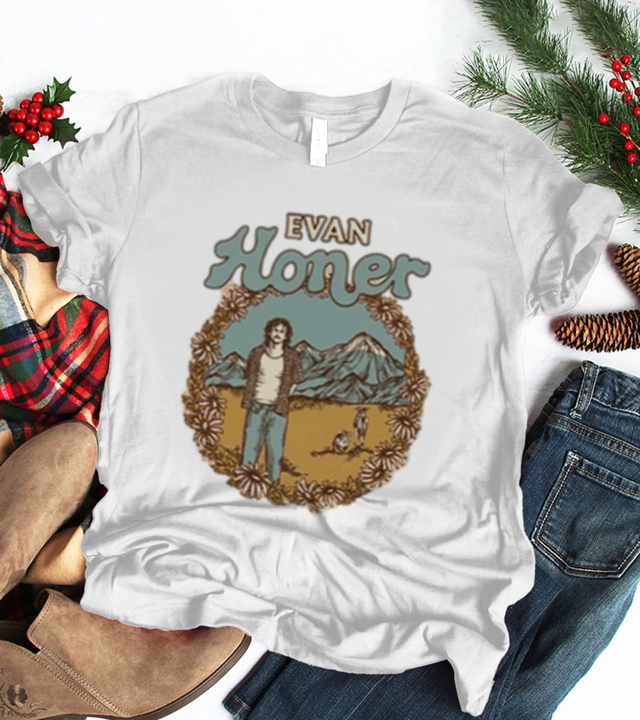 Evan Honer It's An Even Longer Road Tour 2026 Mountain Scene T-Shirt